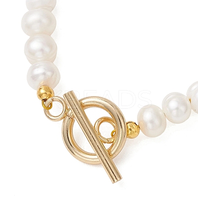Natural Cultured Freshwater Pearl Beaded Bracelets for Women BJEW-JB13319-01-1