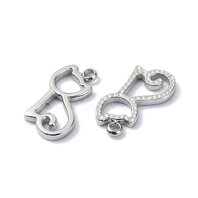 Non-Tarnish 304 Stainless Steel Charms STAS-L022-358P-1
