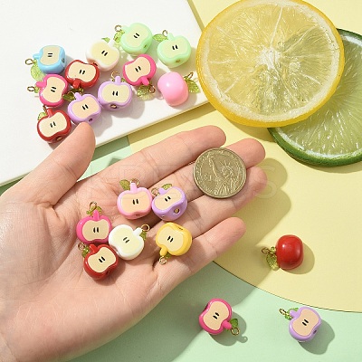 20Pcs Acrylic Pendants PALLOY-YW00129-1