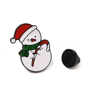 Christmas Theme Zinc Alloy Enamel Pin Brooch for Backpack Clothes LS-JEWE-R003-01EB-07-1