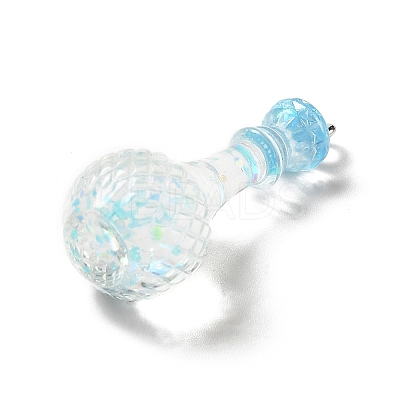 Transparent Resin Pendants LS-RESI-A019-01B-1
