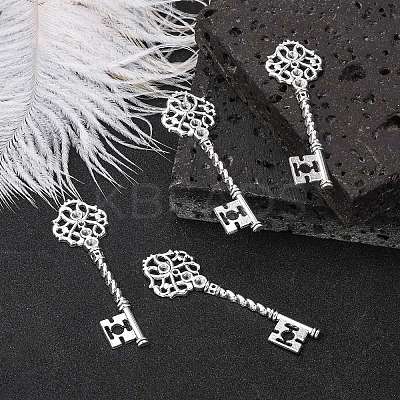 Key Tibetan Style Pendant Rhinestone Settings LS-TIBEB-A101291-AS-LF-1