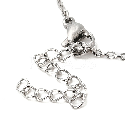 Non-Tarnish 306 Stainless Steel Pendant Necklace for Women NJEW-Q772-01P-05-1