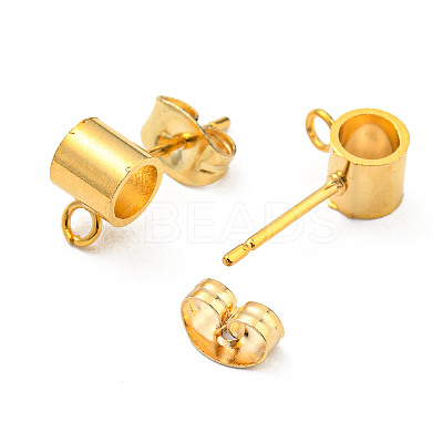 201 Stainless Steel Stud Earring Findings STAS-B045-16B-G-1