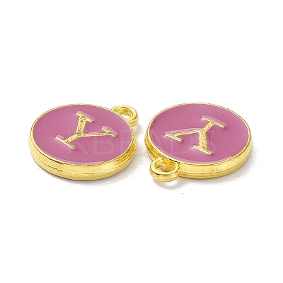 Golden Plated Alloy Enamel Charms ENAM-XCP0001-13Y-1