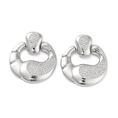 Brass with Cubic Zirconia Pendants KK-K353-06P-1