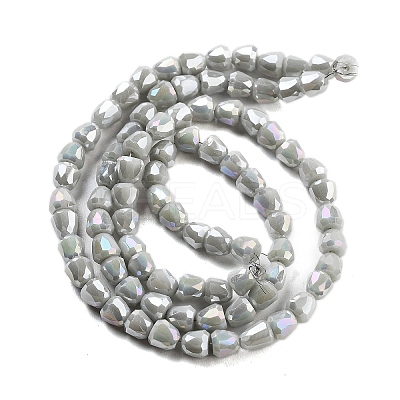 Electroplate Glass Beads Strands EGLA-D030-P4mm-B08-1