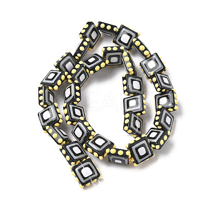 Baking Paint Glass Enamel Beads LAMP-S079-14B-1