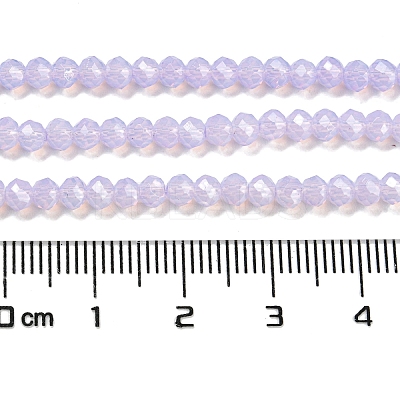 Baking Paint Transparent Glass Beads Strands DGLA-A034-J3mm-B06-1