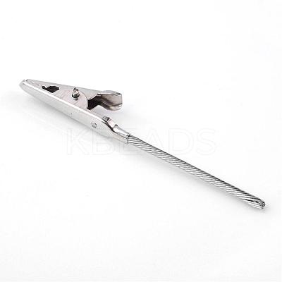 Iron Alligator Clips AJEW-R060-02P-1