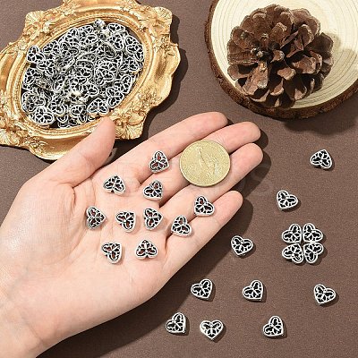 120Pcs Tibetan Style Alloy Beads FIND-YW0008-80-1
