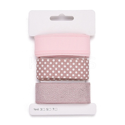 9 Yards 3 Styles Polyester Ribbon SRIB-A014-B07-1