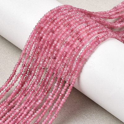 Natural Pink Tourmaline Beads Strands G-RM250101-T2-1