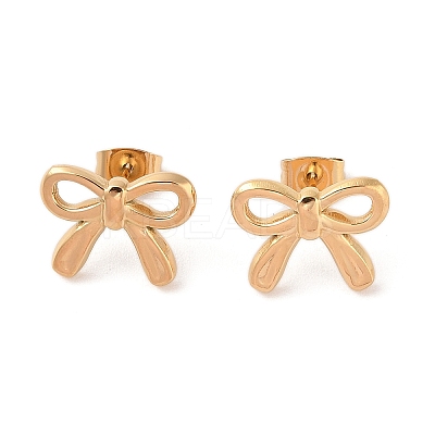 304 Stainless Steel Stud Earrings EJEW-S227-30G-05-1