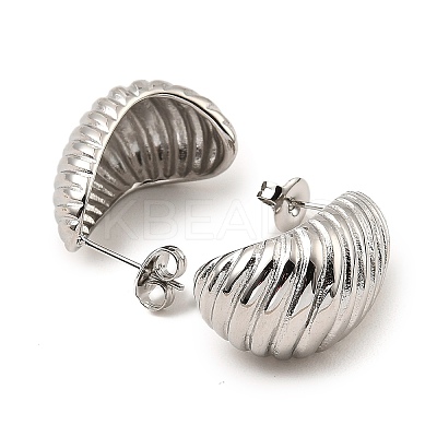Non-Tarnish 304 Stainless Steel Stud Earrings for Women EJEW-G358-05P-1
