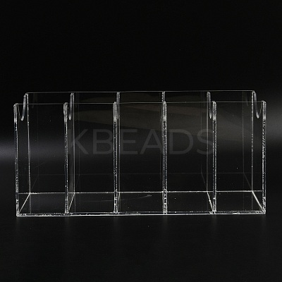5 Grids Acrylic Belt Storage Rack CON-WH0086-071-1