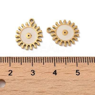 Ion Plating(IP) 316L Surgical Stainless Steel Pendants STAS-D035-05F-G-1