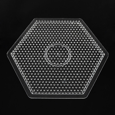 Hexagon ABC Pegboards used for 5x5mm DIY Fuse Beads X-DIY-S002-24-1