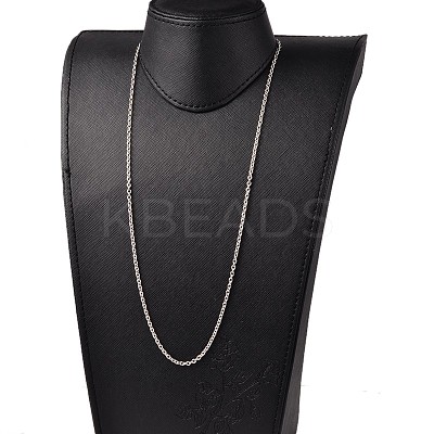 Tarnish Resistant 304 Stainless Steel Cable Chain Necklaces NJEW-JN01526-04-1
