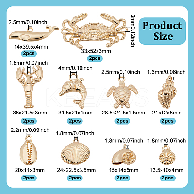 20Pcs 10 Styles Tibetan Style Alloy Pendants TIBEP-UN0001-25G-1