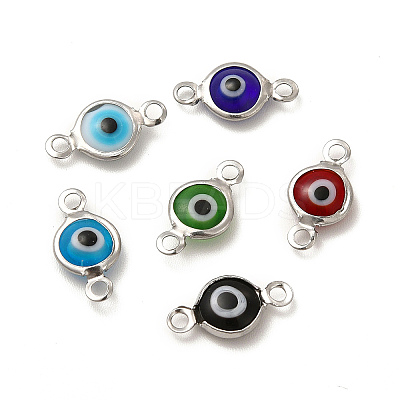 304 Stainless Steel Connector Charms STAS-G305-09P-1