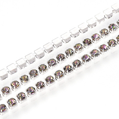 Iron Rhinestone Cup Chains CH-T006-01A-02-1