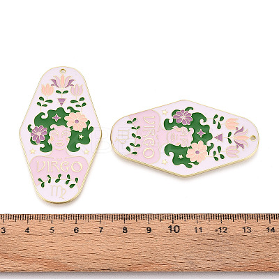 Rack Plating Alloy and Enamel Big Pendants X1-ENAM-T021-29B-1