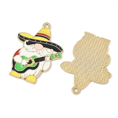 Easter Alloy Enamel Pendants ENAM-I082-02G-09-1