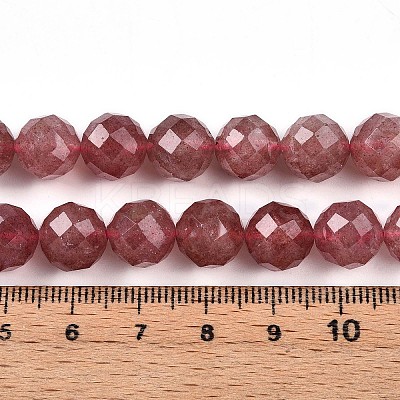 Natural Strawberry Quartz Beads Strands G-S345-10mm-21-1