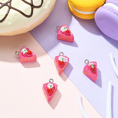 Opaque Resin Imitation Food Pendants CRES-YW0001-10D-1