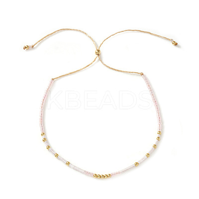Glass Seed Bead Slider Bracelets for Women SL8246-3-1