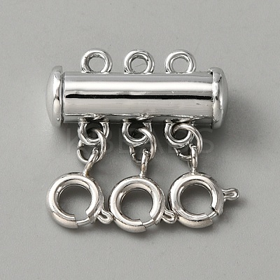 3-Strand 6-Hole Alloy Magnetic Slide Lock Clasps FIND-TAC0014-69A-P-1