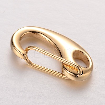304 Stainless Steel Keychain Clasp Findings STAS-I045-01A-1