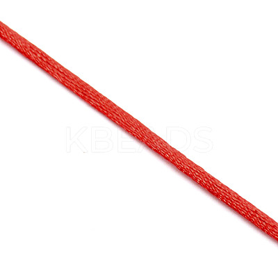 Polyester Satin Rattail Cord OCOR-WH0066-43H-1