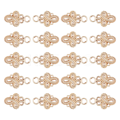 20Pcs Knot Zinc Alloy Adjustable Jean Button Pins FIND-FH0017-91G-1