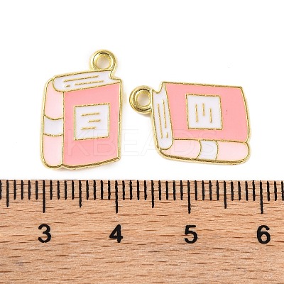 Golden Plated Alloy Enamel Pendants LS-ENAM-Z017-12G-03-1