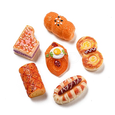 Imitation Food Resin Decoden Cabochons CRES-R199-02-1