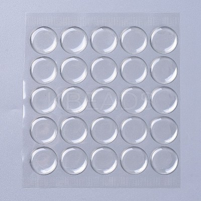 Plastic Clear Cabochons Epoxy Sticker AJEW-J031-01-1