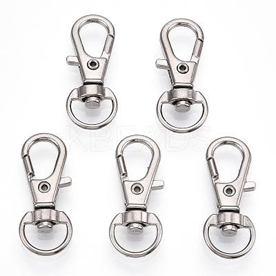 Alloy Swivel Lobster Claw Clasps X-FIND-T069-01A-P-1