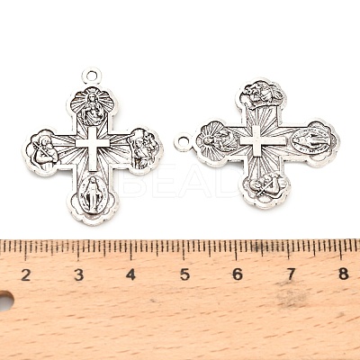 Tibetan Style Alloy Pendants FIND-C083-02A-AS-1