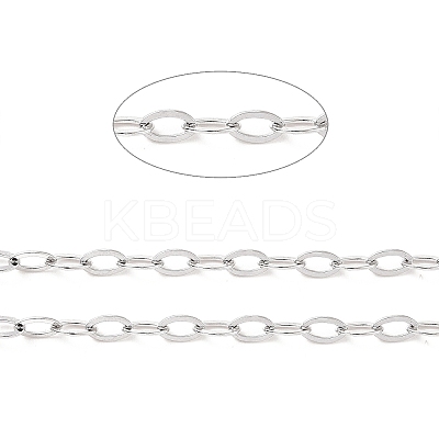 Tarnish Resistant 304 Stainless Steel Cable Chains CHS-C002-03P-04-1