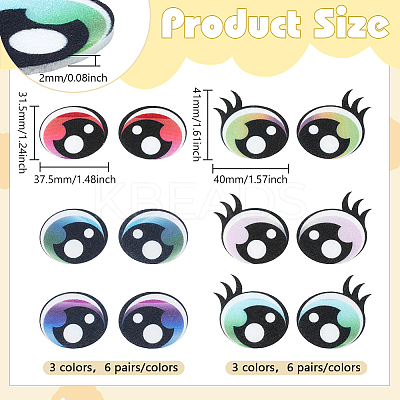 1 Set Felt Craft Doll Eye DIY-PH0032-46-1