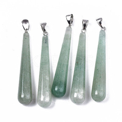 Natural Green Aventurine Big Pendants G-T131-17D-1
