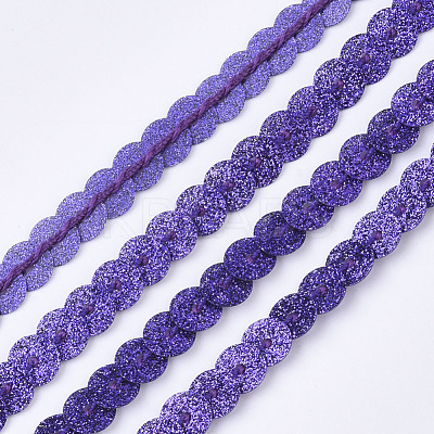 Ornament Accessories Plastic Paillette Bead Strands PVC-T006-02B-1