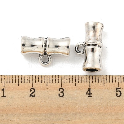 Tibetan Style Alloy Tube Beads FIND-M011-15C-AS-1