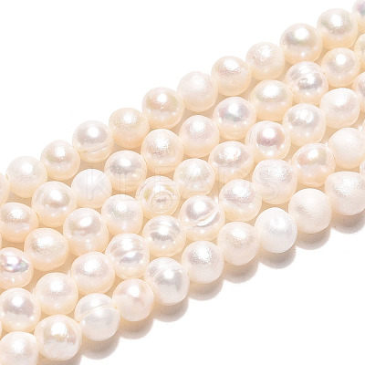Natural Cultured Freshwater Pearl Beads Strands X-PEAR-N013-04F-1