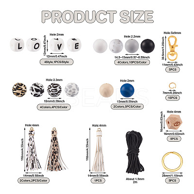 DIY Keychain Wristlet Making Kit DIY-TA0004-40-1