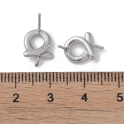 Brass Stud Earring Findings KK-G497-31P-1