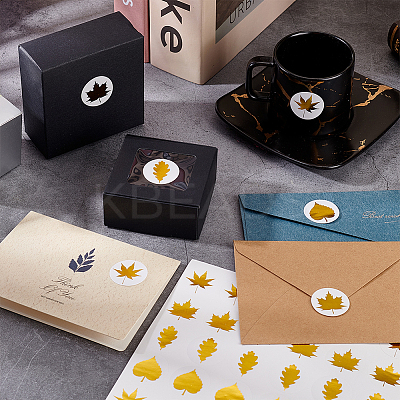 Round Dot Paper Sealing Stickers DIY-WH0349-137F-1
