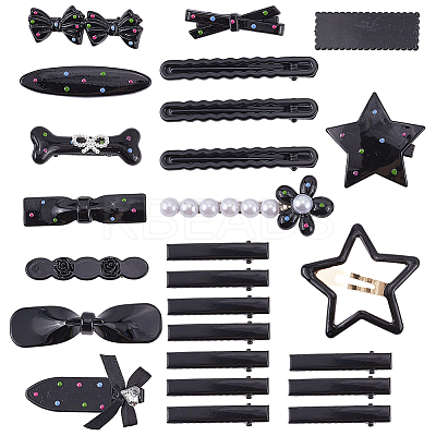 Zinc Alloy & Iron & Resin Alligator Hair Clips PHAR-SP0001-05-1